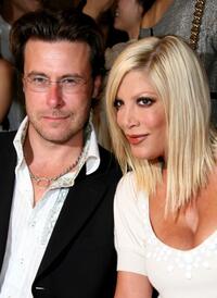 Dean McDermott and Tori Spelling at the Jill Stuart 2008 Fashion Show during the Mercedes-Benz Fashion Week Spring 2008.
