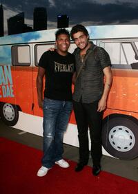 Rocky McKenzie and Dan Sultan at the Sydney premiere of "Bran Nue Dae" during the opening night of the St George OpenAir Cinema.