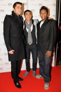 Dan Sultan, Hunter page and Rocky McKenzie at the premiere of "Bran Nue Dae" during the closing night of the Melbourne International Film Festival.