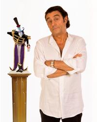 Ian McShane on the set of "Coraline."