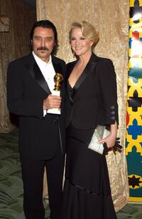 Ian McShane and his wife Gwen at the HBO Golden Globe After Party.