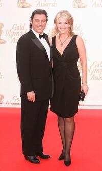 Ian Mc Shane and his wife at the closing ceremony of the 45th Television festival of Monte Carlo.