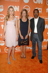Jennifer Lawrence, Nancy Travis and Tim Meadows at the 2008 Summer TCA Tour Turner Party.