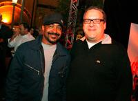 Tim Meadows and Jeff Garlin at the after party of the premiere of "Knocked Up."