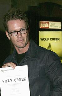 Kelly Abbey and Craig McLachlan at the premiere of "Wolf Creek."