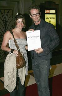 Kelly Abbey and Craig McLachlan at the premiere of "Wolf Creek."