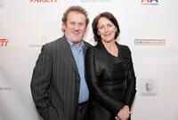 Colm Meany and Fiona Shaw at the Third Annual "Oscar Wilde: Honoring The Irish in Film" reception.