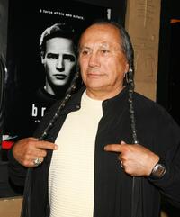 Russell Means at the premiere screening of "Brando."