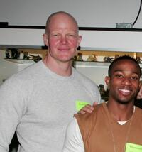 Derek Mears and Arlen Escarpeta at the Anchor Bay Entertainment's Jason Voorhees reunion.