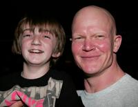 Caleb Guss and Derek Mears at the Anchor Bay Entertainment's Jason Voorhees reunion.
