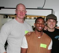 Derek Mears, Arlen Escarpeta and Travis Van Winkle at the Anchor Bay Entertainment's Jason Voorhees reunion.