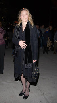 Kathryn Meisle at the opening of "Mr. Marmalade" in New York.