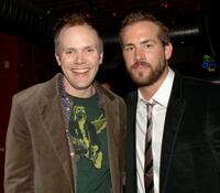 Joel McHale and Ryan Reynolds at the after party of the premiere of "Just Friends."
