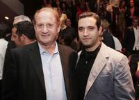 Mike Medavoy and executive producer Bradley Fischer at the after party of the premiere of "Resurrecting the Champ."