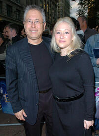 Alan Menken and Guest at the premiere of "Enchanted" during the BFI 51st London Film Festival.