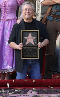 Alan Menken at the Walk of Fame star ceremony for Alan Menken.