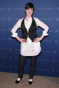 Zoe McLellan at the G Star Fall 2009 Fashion Show during the Mercedes-Benz Fashion Week.