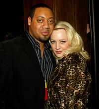 Cedric Yarbrough and Wendi McLendon-Covey at the after party of Comedy Central's "Last Laugh."