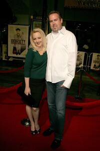 Wendi McLendon-Covey and Guest at the premiere of "Borat: Cultural Learnings Of America."