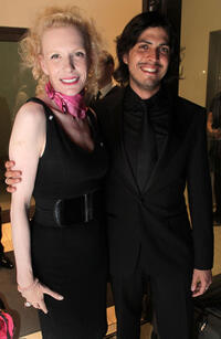 Sunnyi Melles and Spanish opera singer Joel Prieto at the Pakistan Benefit Concert in Austria.