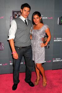 Alex Meraz and Q'orianka Kilcher at the T-Mobile Sidekick LX launch event.