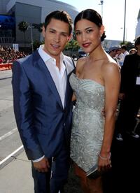 Alex Meraz and Julia Jones at the premiere of "The Twilight Saga: Eclipse" during the 2010 Los Angeles Film Festival.