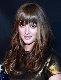 Leighton Meester at the Mercedes-Benz Fashion Week.