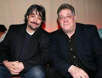Stephen Adly-Guirgis and Richard Masur at the after party of the premiere of "Palindromes."