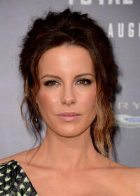 Kate Beckinsale at the California premiere of "Total Recall."