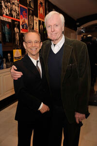 Joel Grey and John McMartin at the opening night reception for Joel Grey / A New York Life Exhibit in New York.