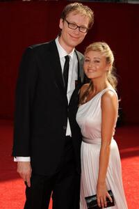 Stephen Merchant and Claire Jones at the 60th Primetime Emmy Awards.