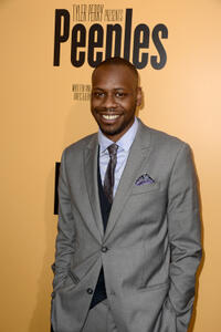 Malcolm Barrett at the California premiere of "Peeples."