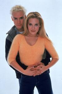 Mark Paul Gosselaar and Mercedes McNab at the portrait session for the television series "Beer Money."