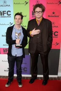 Scoot McNairy and Guest at the 24th Annual Film Independent's Spirit Awards celebration.