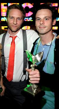 Director Alex Holdridge and Scoot McNairy at the 24th Annual Film Independent's Spirit Awards celebration.