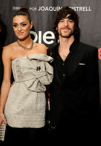 Olivia Molina and Alfonso Bassave at the Madrid premiere of "Dieta Mediterranea."