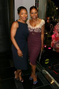 Angela Bassett and Robinson Peete at the ESCADA Grand-Reopening.