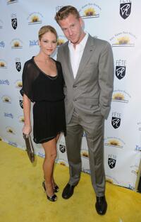 Nicki Aycox and Dash Mihok at the opening night of Feel Good Film Festival.