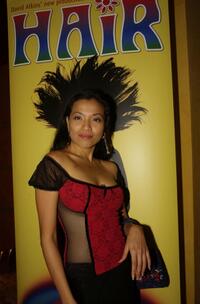 Natalie Mendoza at the opening night of the rock musical "Hair."