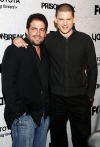 Brett Ratner and Wentworth Miller at the "Prison Break" end of season screening party.