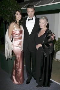 Caterina Murino, Mads Mikkelsen and Dame Judi Dench at the after party of "Casino Royale."