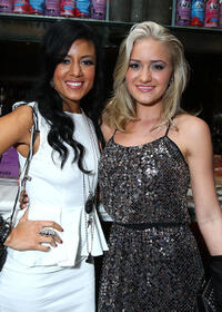 Heather Hemmens and AJ Michalka at the Hollywood Foreign Press Association & InStyle Introduce Miss Golden Globe 2011 in California.