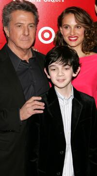 Dustin Hoffman, Zach Mills and Natalie Portman at the after party of the world premiere of "Mr. Magorium's Wonder Emporium."