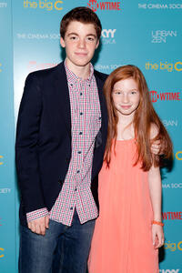 Gabriel Basso and Annalise Basso at the Showtime With The Cinema Society Host A Screening of "The Big C" New York.