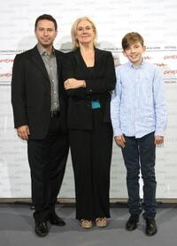 Producer Nick Hirschkorn, director Annabel Jankel and Bill Milner at the 4th International Rome Film Festival.