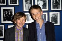 Bill Milner and Will Poulter at the premiere of "Son Of Rambow" during the BFI 51st London Film Festival.