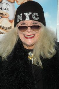 Sylvia Miles at the New York premiere of "Shut Up & Sing."