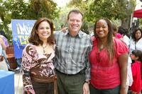 Candi Milo, Kimberly Brooks and Sander D. Schwartz at the Kids' WB!'s "Mucha Lucha Day."