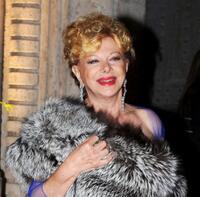 Sandra Milo at the Opening Ceremony Dinner Honoring Al Pacino during the 3rd Rome International Film Festival.