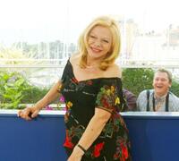 Sandra Milo at the photocall of "Il Cuore Altrove" during the 56th Cannes Film Festival.